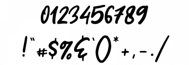 Get Show Font OTHER CHARS