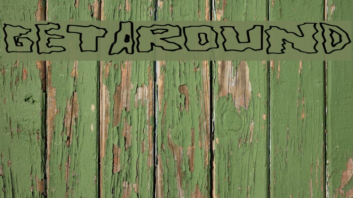 GetAround Font examples