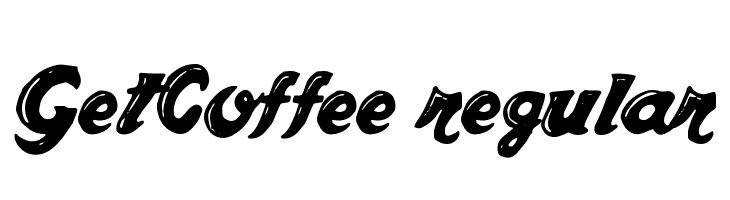 GetCoffee regular  Скачать бесплатные шрифты