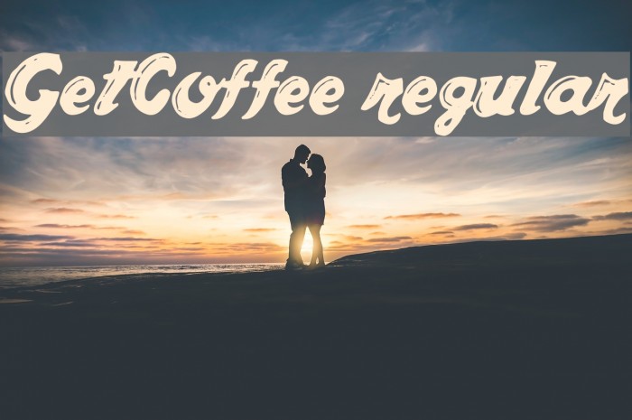 GetCoffee regular Font examples