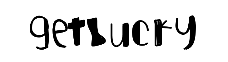GetLucky  font caratteri gratis