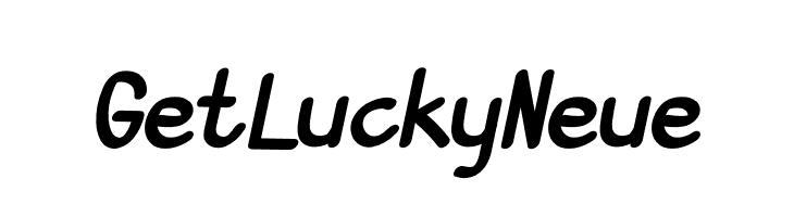 GetLuckyNeue  Скачать бесплатные шрифты