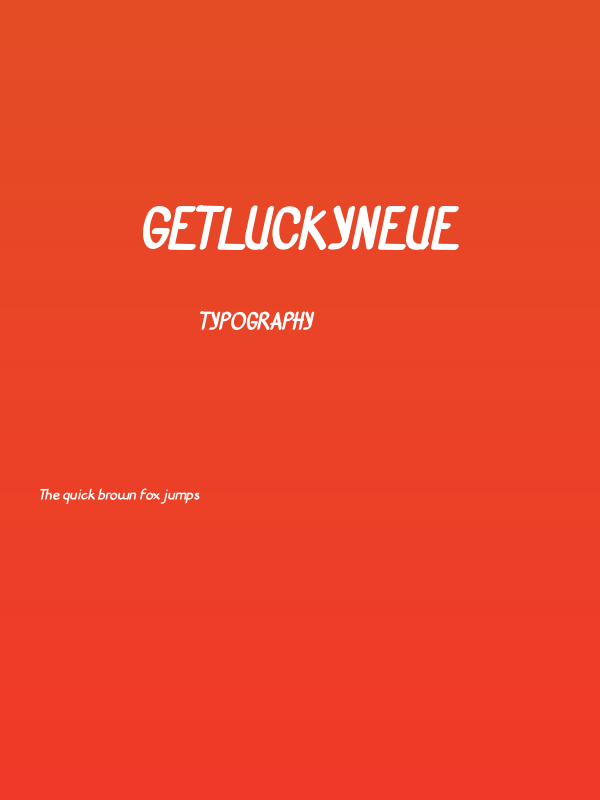 GetLuckyNeue Poster