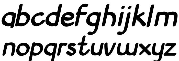 GetLuckyNeue Font LOWERCASE