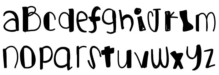 GetLucky Font LOWERCASE
