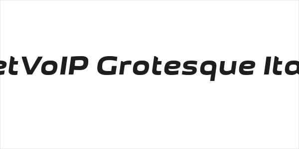 GetVoIP Grotesque Italic Logo