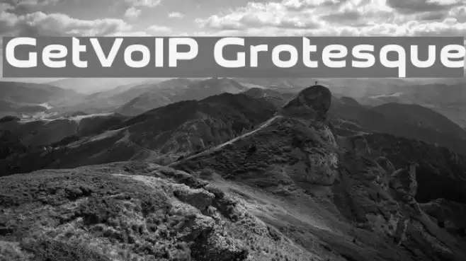 GetVoIP Grotesque Font examples