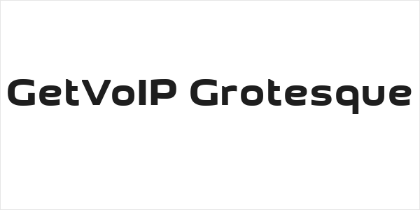GetVoIP Grotesque Logo