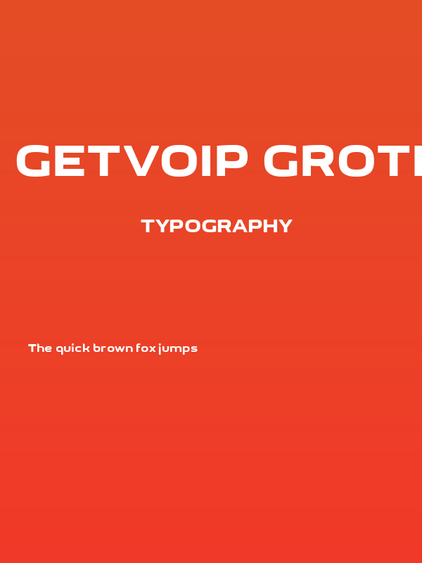GetVoIP Grotesque Poster