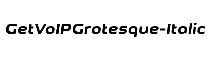 GetVoIPGrotesque-Italic Font