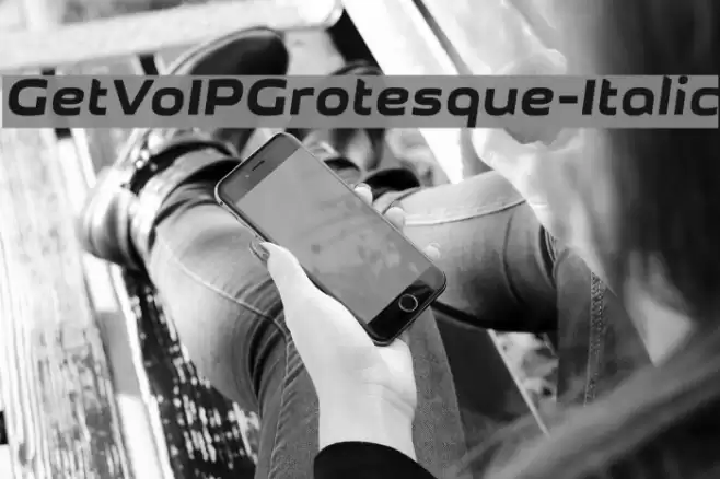 GetVoIPGrotesque-Italic Font examples
