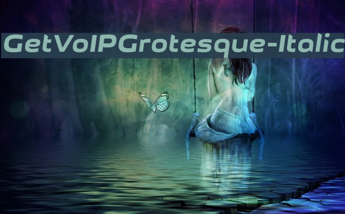 GetVoIPGrotesque-Italic Font examples