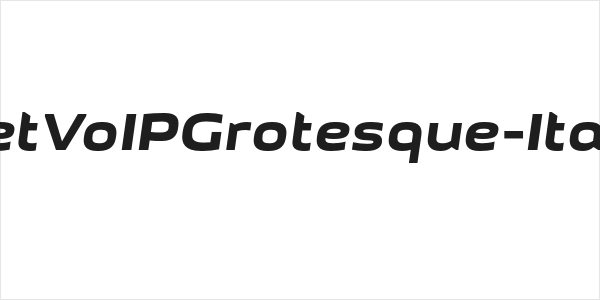 GetVoIPGrotesque-Italic Logo