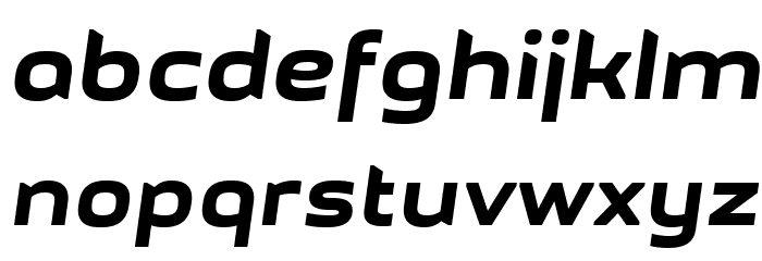 GetVoIPGrotesque-Italic Font LOWERCASE