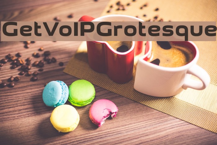GetVoIPGrotesque フォント examples
