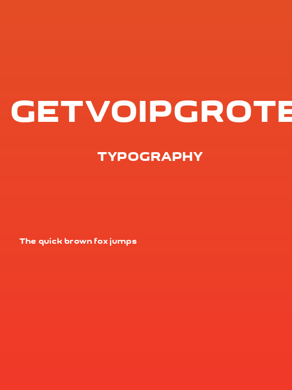 GetVoIPGrotesque Poster