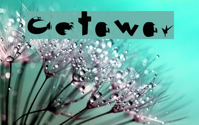 Getaway フォント examples