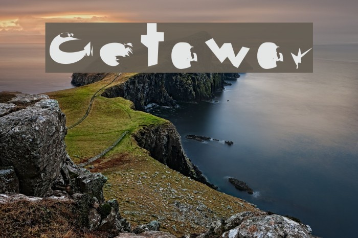 Getaway フォント examples