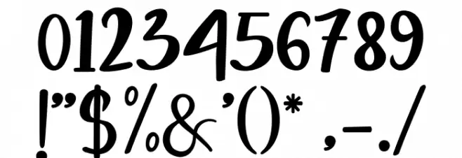 Gethania Font OTHER CHARS