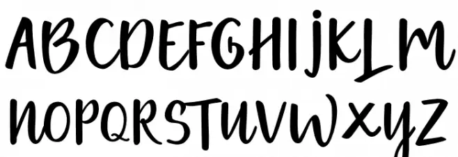 Gethania Font UPPERCASE