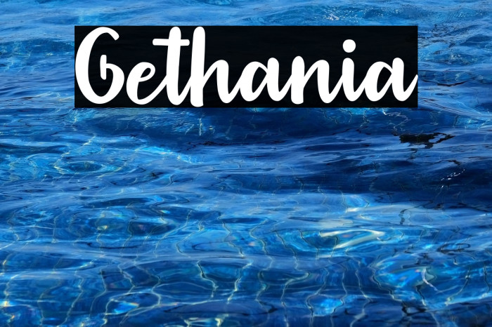 Gethania Example 3
