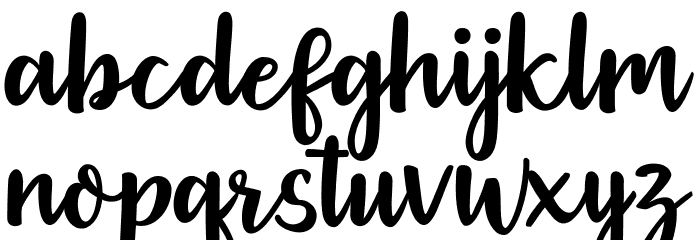 Gethania Font LOWERCASE