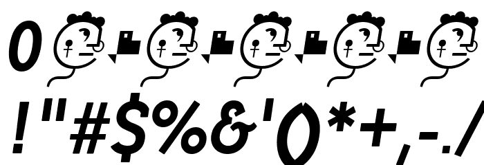 Getho Bold Italic Font OTHER CHARS
