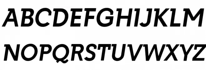 Getho Bold Italic Schriftart Groß