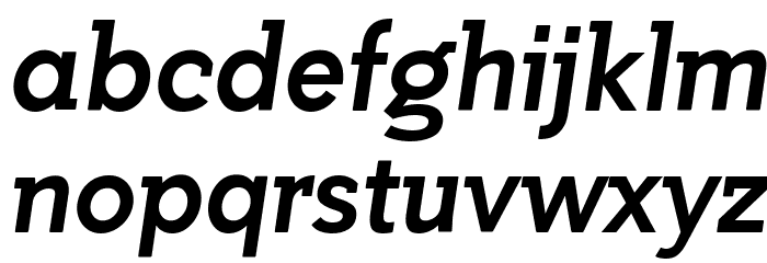 Getho Bold Italic Font LOWERCASE