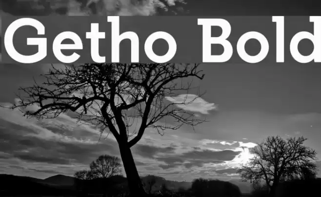Getho Bold Font examples
