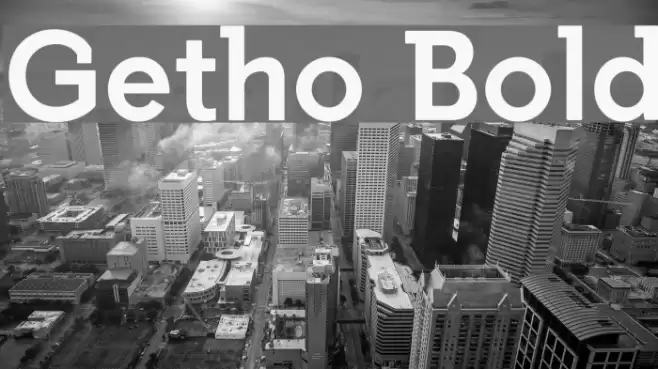 Getho Bold Font examples