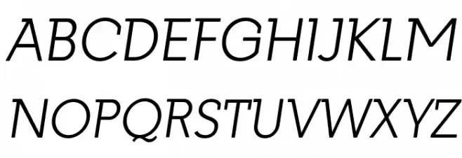 Getho Light Italic Schriftart Groß