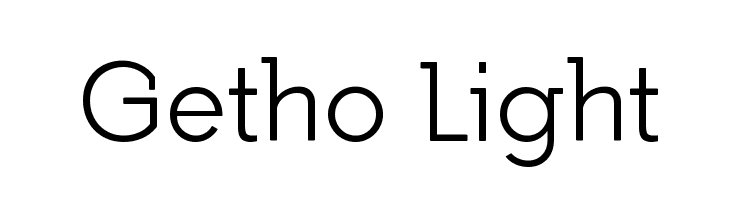 Getho Light  Free Fonts Download