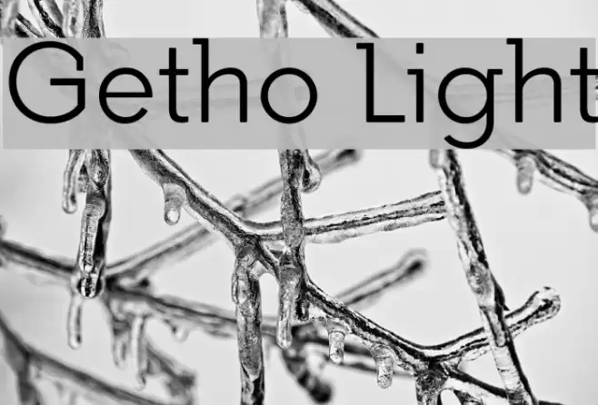 Getho Light Font examples