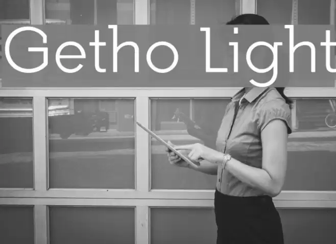 Getho Light Font examples