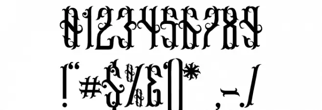 Gethucks Font OTHER CHARS