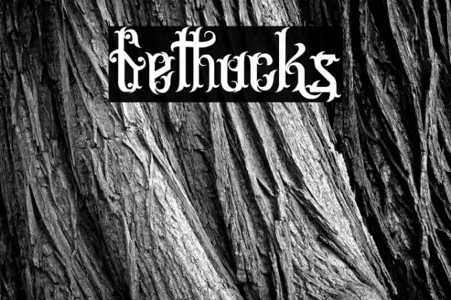 Gethucks Font examples