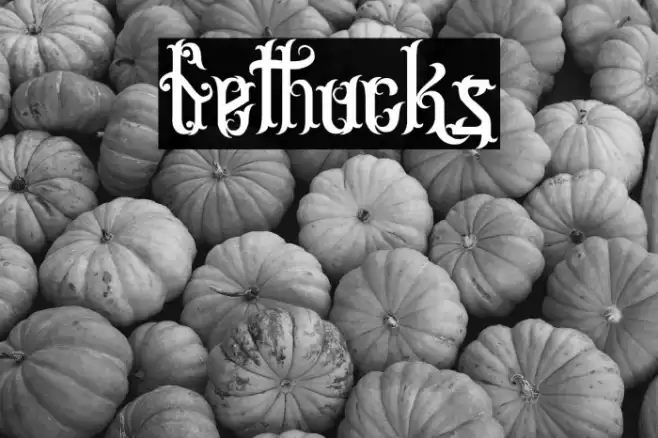 Gethucks Font examples