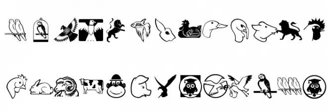GetierAnimalish Fonte MAIÚSCULAS