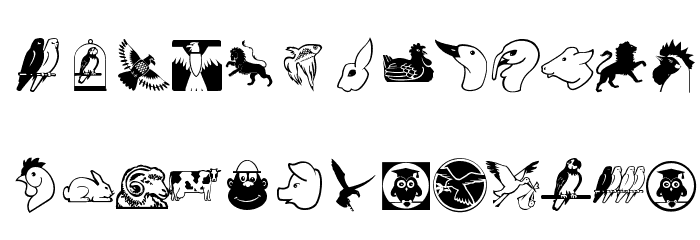 GetierAnimalish Font LOWERCASE