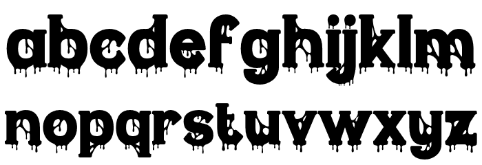 GetihWest-Regular Font LOWERCASE
