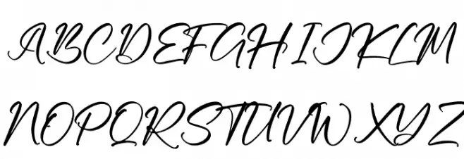 Getisha फ़ॉन्ट अपरकेस