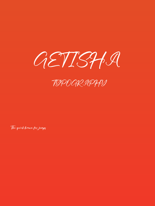 Getisha Poster