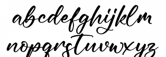 Getisha फ़ॉन्ट लोअरकेस