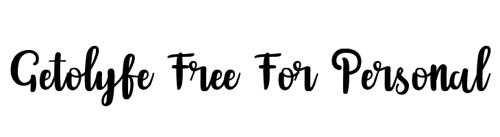 Getolyfe Free For Personal  Descarca Fonturi Gratis