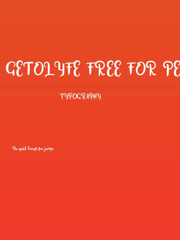 Getolyfe Free For Personal Poster