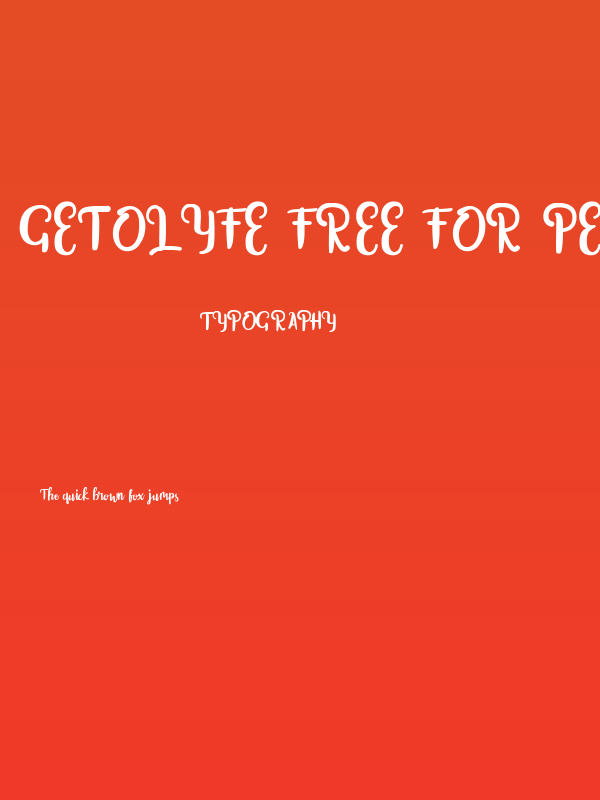 Getolyfe Free For Personal Poster