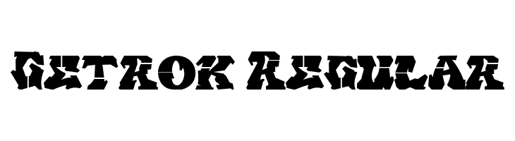 Getrok Regular  Frei Schriftart Herunterladen