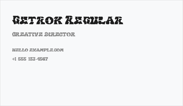 Getrok Regular Business Card