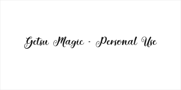 Getsu Magic - Personal Use Logo